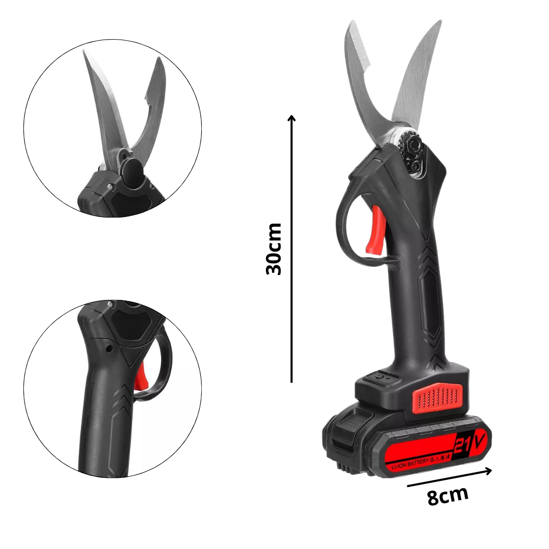 TIJERA UTILÍSIMO PODADORA ELÉCTRICA CORTADORA INALÁMBRICA + 2 BATERÍAS RECARGABLES - 3