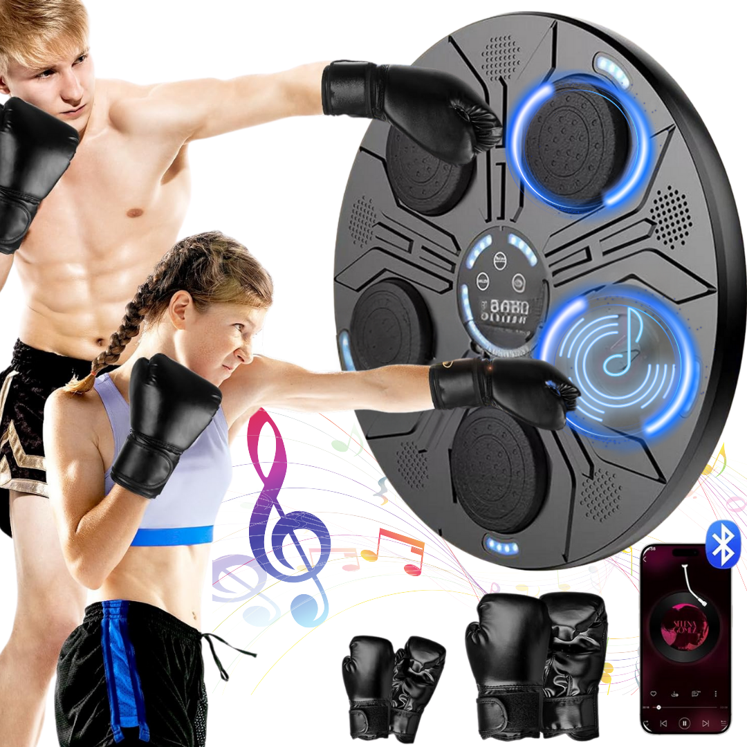 MANUBRIO UTILÍSIMO MÁQUINA BOXEO MUSICAL ENTRENAMIENTO SOPORTE BLUETOOTH - 1