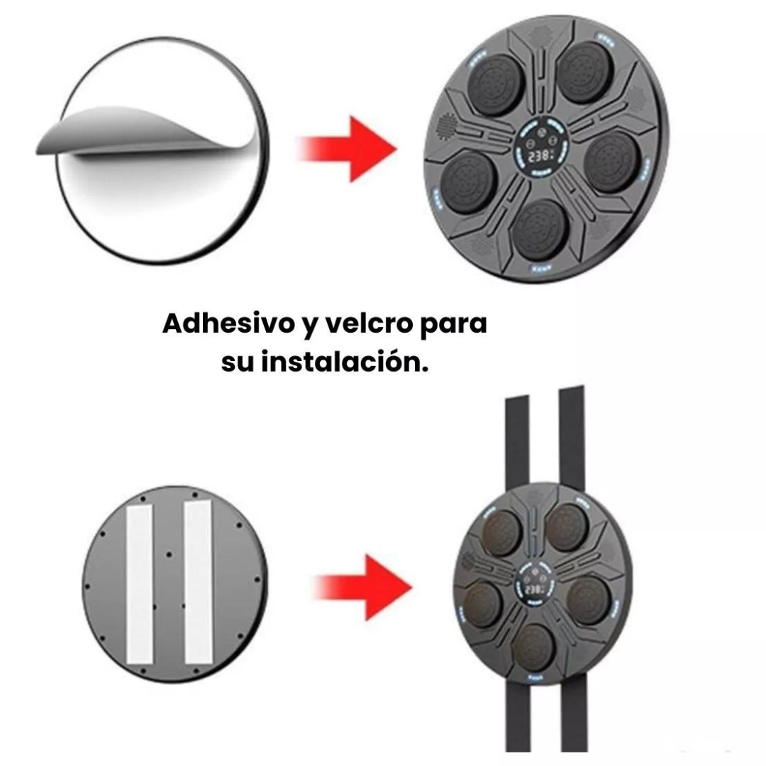 MANUBRIO UTILÍSIMO MÁQUINA BOXEO MUSICAL ENTRENAMIENTO SOPORTE BLUETOOTH - 6
