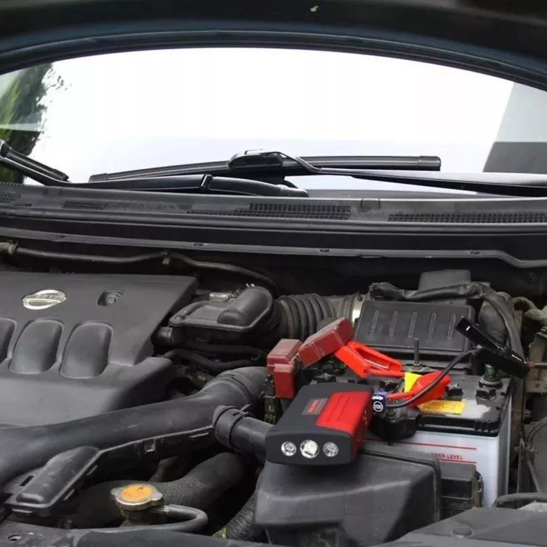 INICIADOR ARRANCADOR BATERIAS CARRO MOTO 12V + COMPRESOR - 7