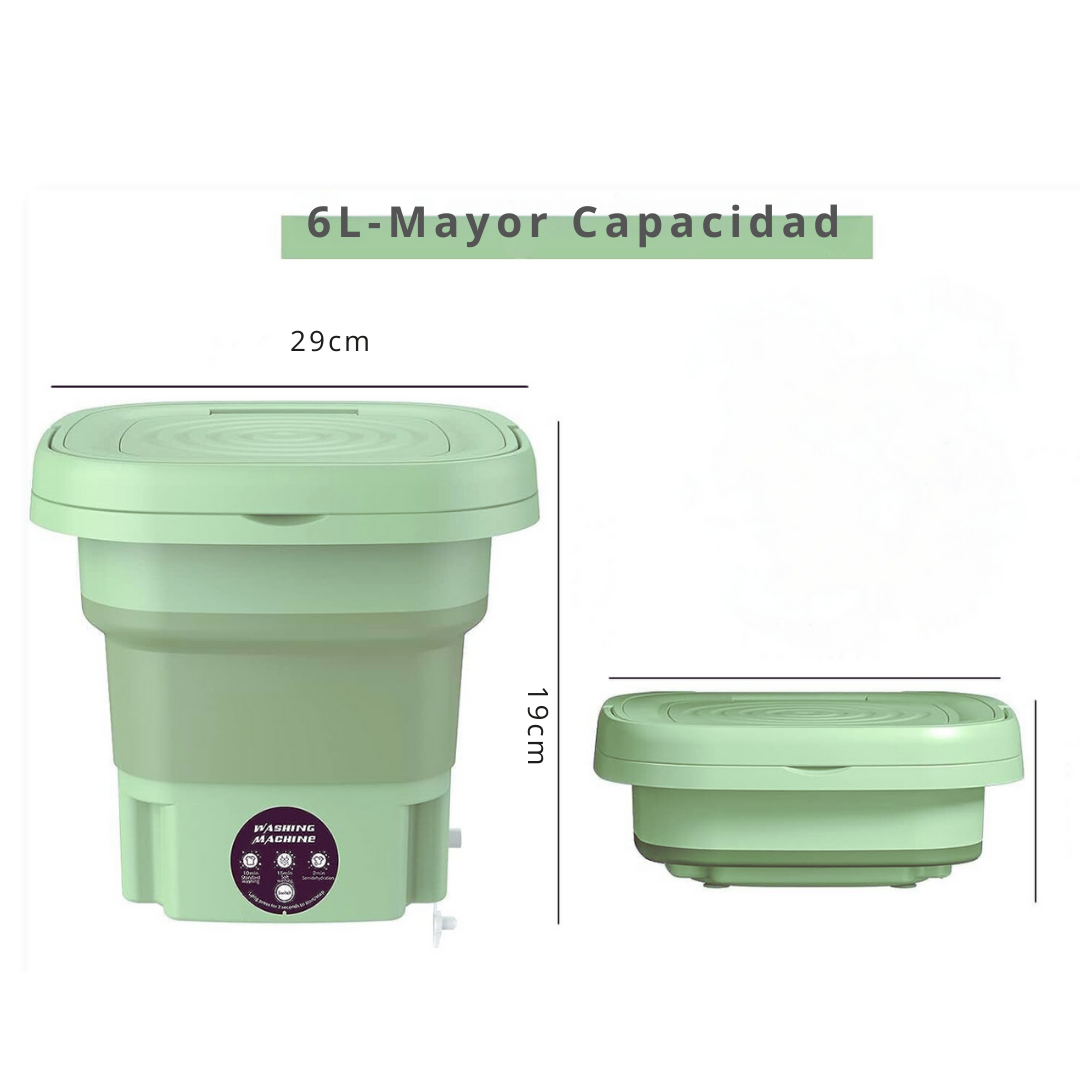 MINI LAVADORA PORTÁTIL PLEGABLE 6 LITROS DE CUBO PEQUEÑO - 3