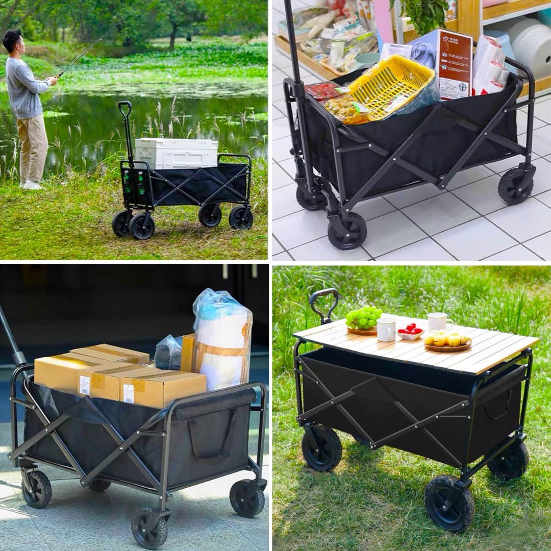 CARRO DE CARGA LINE METAL PLEGABLE ORGANIZADOR CAMPING 120 KG - 2
