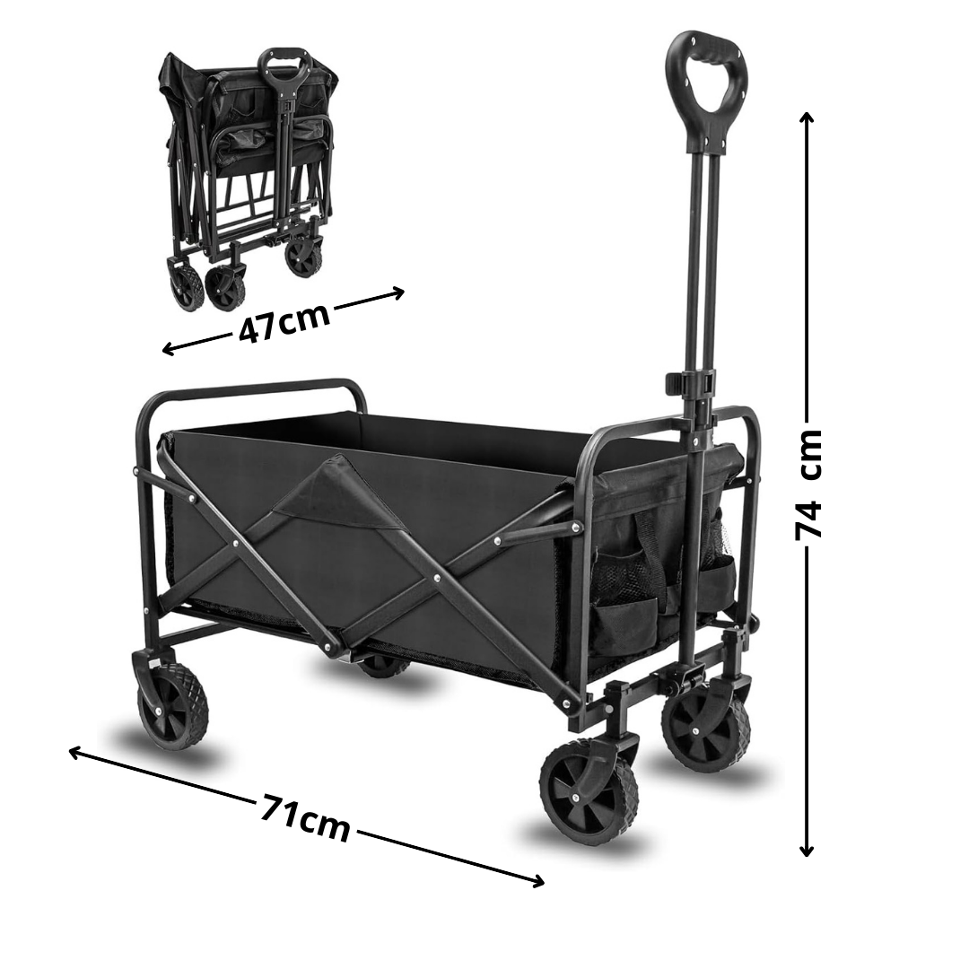 CARRO DE CARGA LINE METAL PLEGABLE ORGANIZADOR CAMPING 120 KG - 3