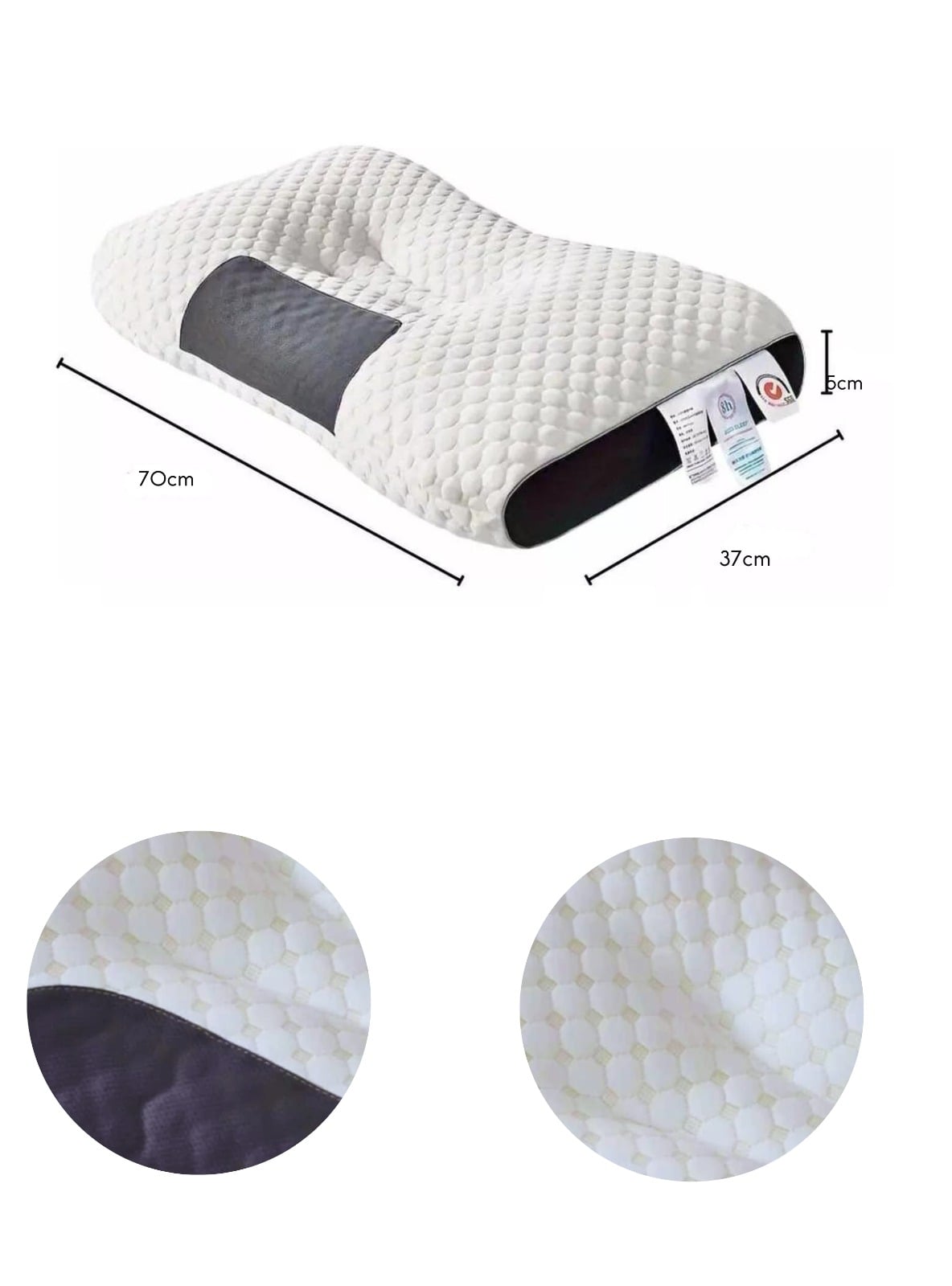 ALMOHADA ERGONOMICA ORTOPEDICA CUELLO Y CERVICAL - 3