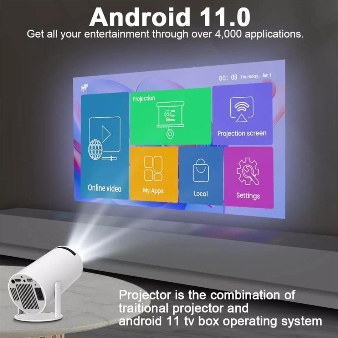 PROYECTOR LINE MAGICCUBIC HY300 4K ANDROID 11 BLUETOOTH HDMI - 3