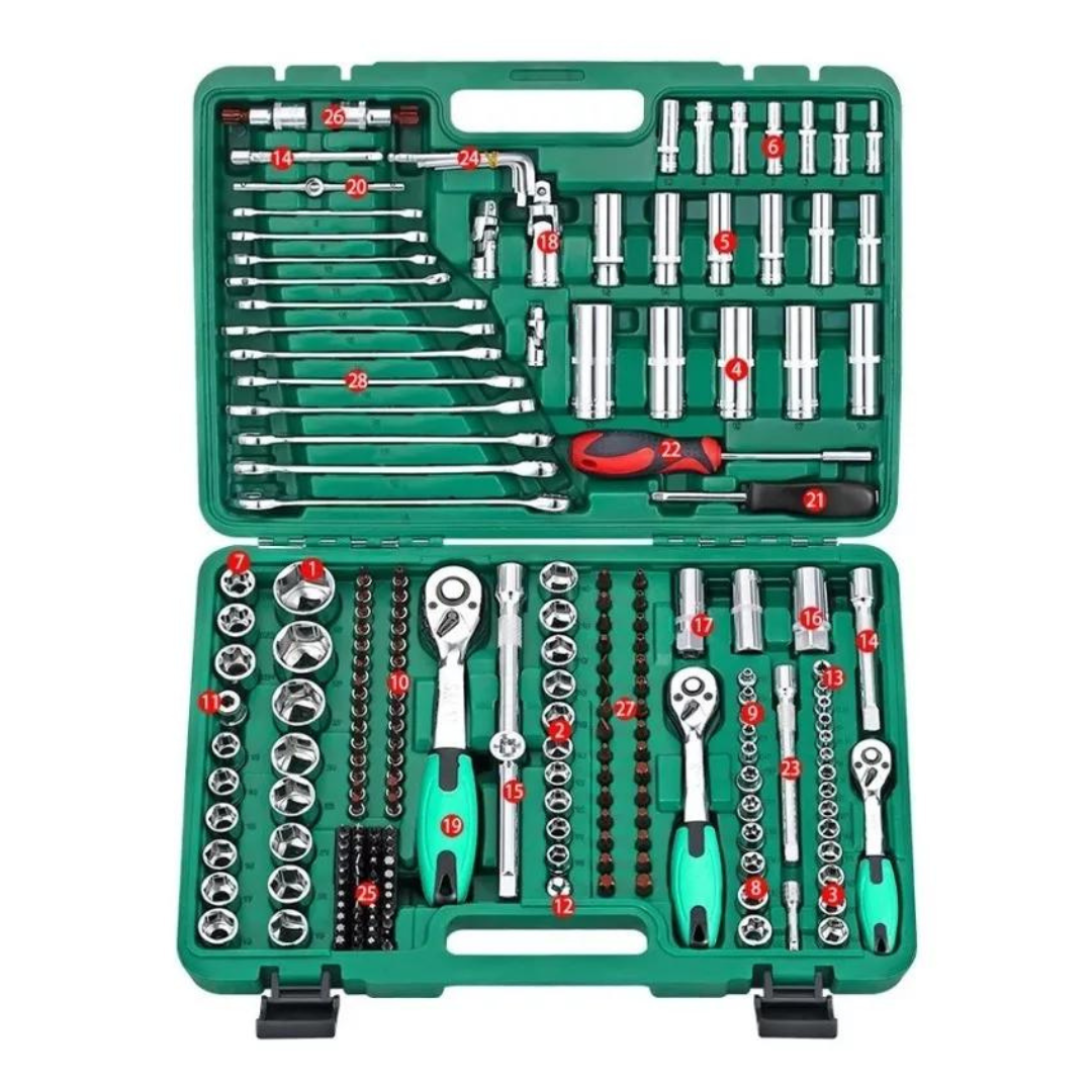 CAJA HERRAMIENTAS UTILÍSIMO NL-5614 DADOS Y LLAVES 216 PIEZAS - 3