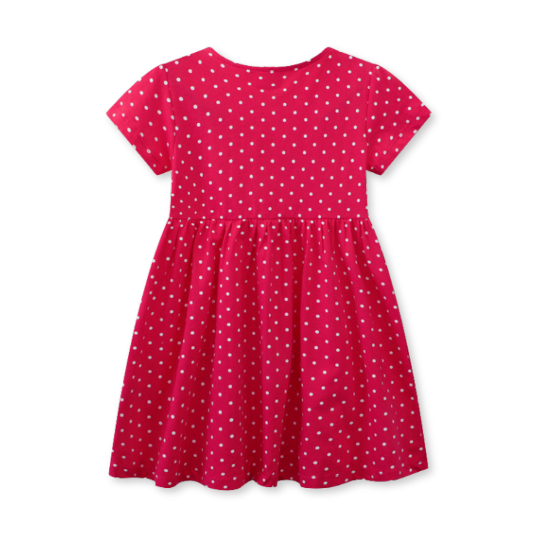 VESTIDO NIÑA JUMP KIDS ROSA MANGA CORTA ESTAMPADO UNICORNIO - 2