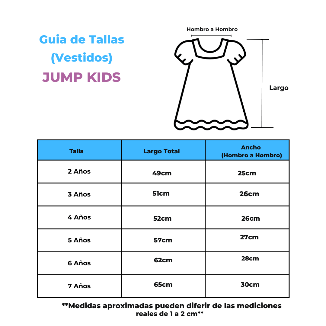 VESTIDO NIÑA JUMP KIDS AZUL MANGA CORTA ESTAMPADO DINOSAURIO - 3