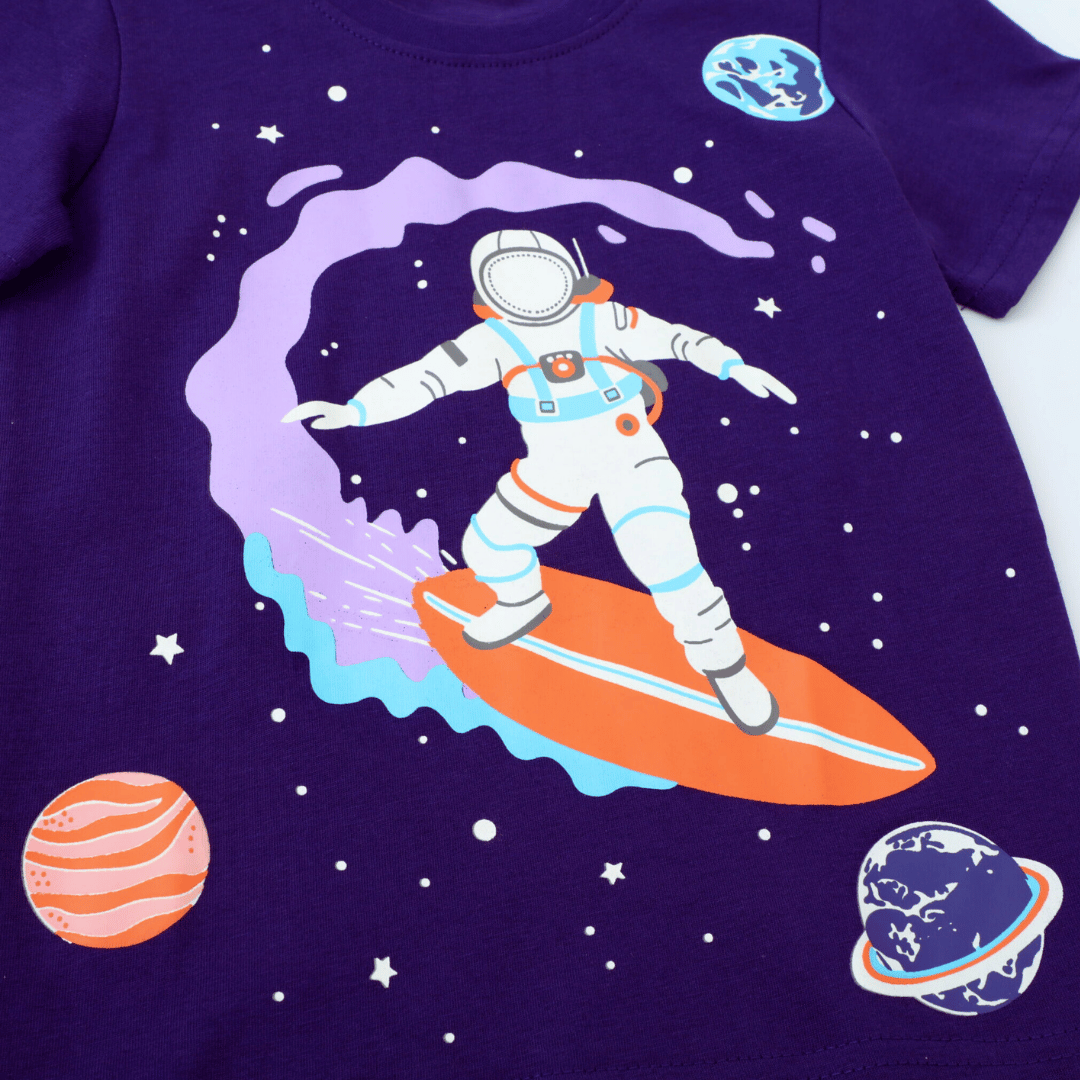 POLERA NIÑO ALGODON MANGA CORTA JUMP KIDS ASTRONAUTA - 4
