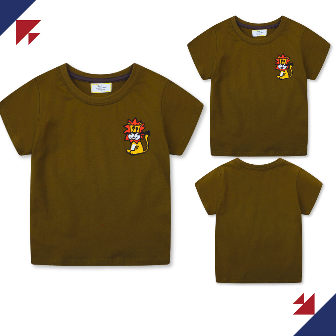 POLERA NIÑO ALGODÓN MANGA CORTA JUMP KIDS LEÓN TIERNO - 5