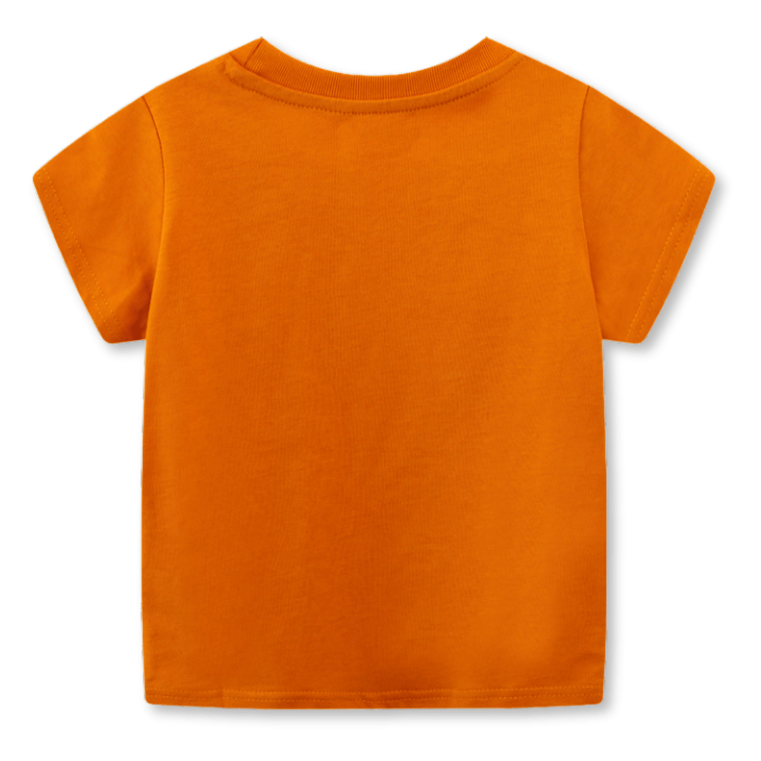 POLERA NIÑO ALGODÓN MANGA CORTA JUMP KIDS LEOPARDO FELIZ - 2