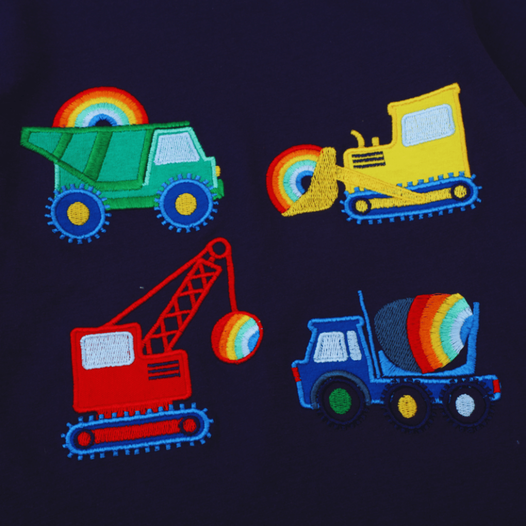 POLERA NIÑO ALGODÓN MANGA CORTA JUMP KIDS AUTOS COLORIDOS - 4