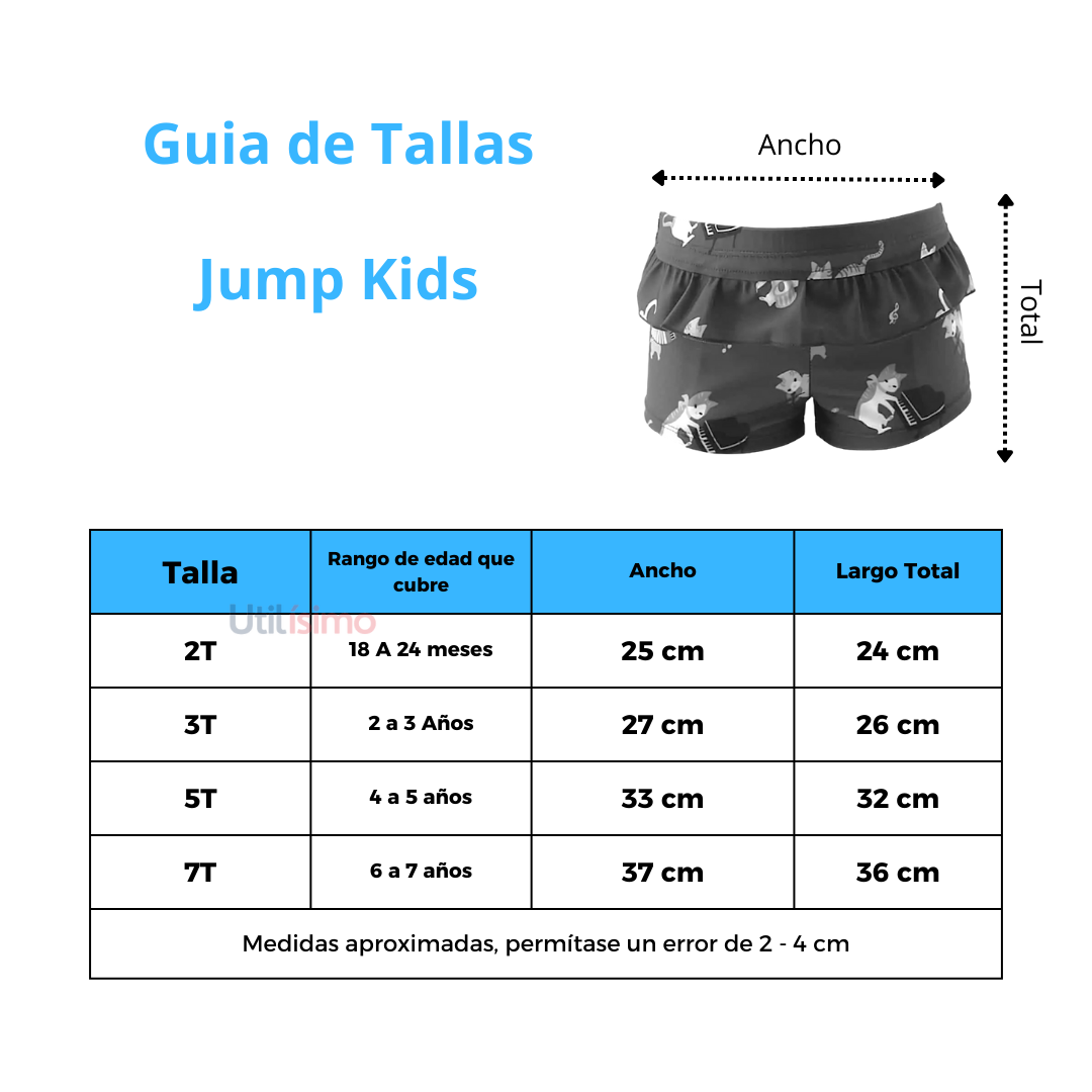 SHORTS DE BAÑO NIÑA JUMP KIDS CON VUELOS PARA SURTIDO - 4