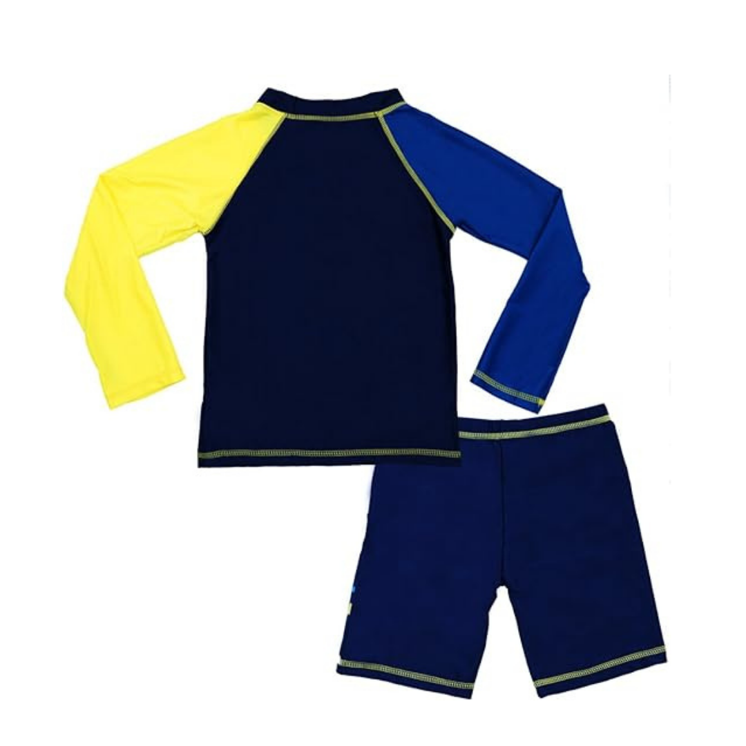 TRAJE DE BAÑO NIÑO JUMP KIDS 3 PIEZAS MANGA LARGA PECES. - 2