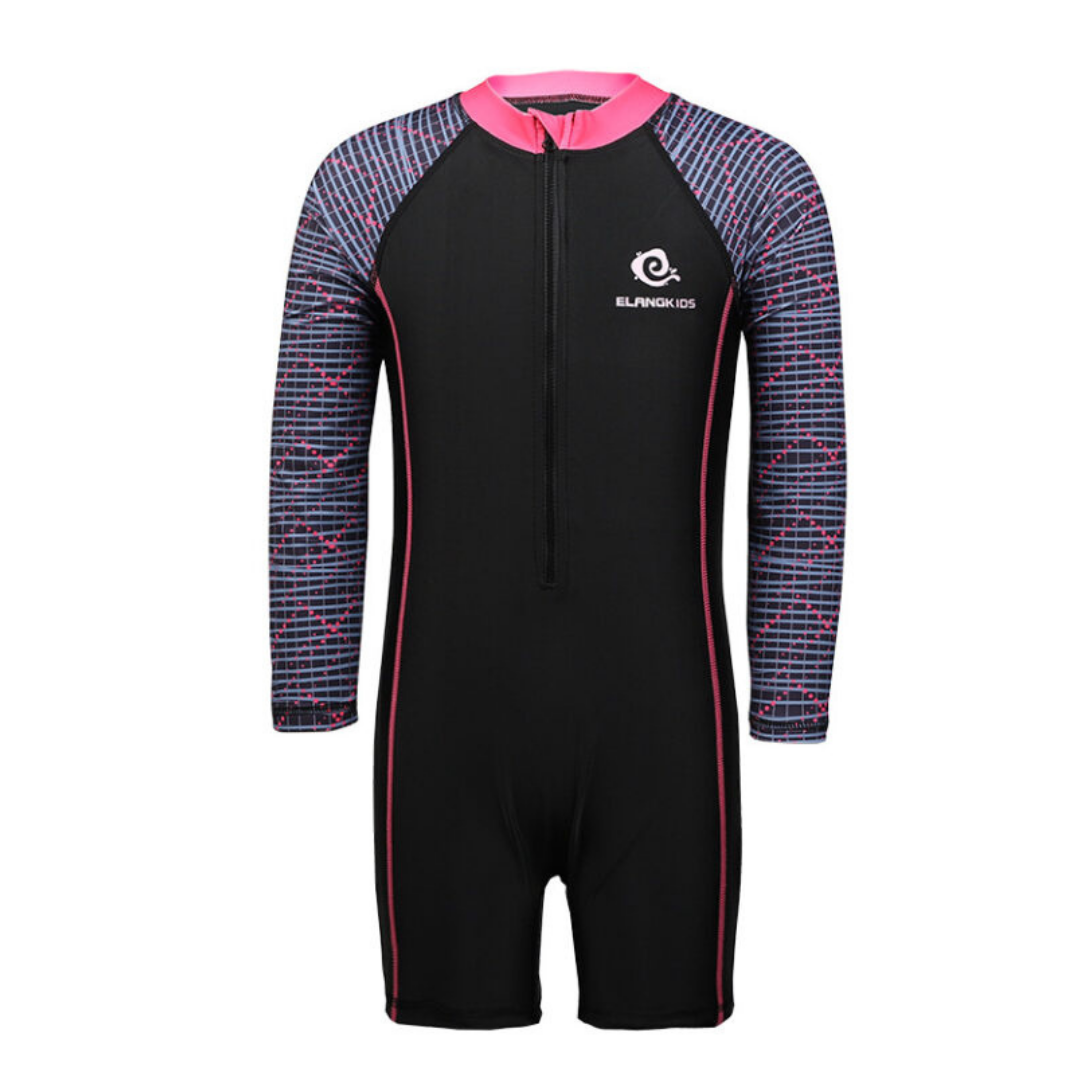 TRAJE DE BAÑO NIÑA JUMP KIDS ENTERITO SPORT MANGA LARGA SURTIDO - 1