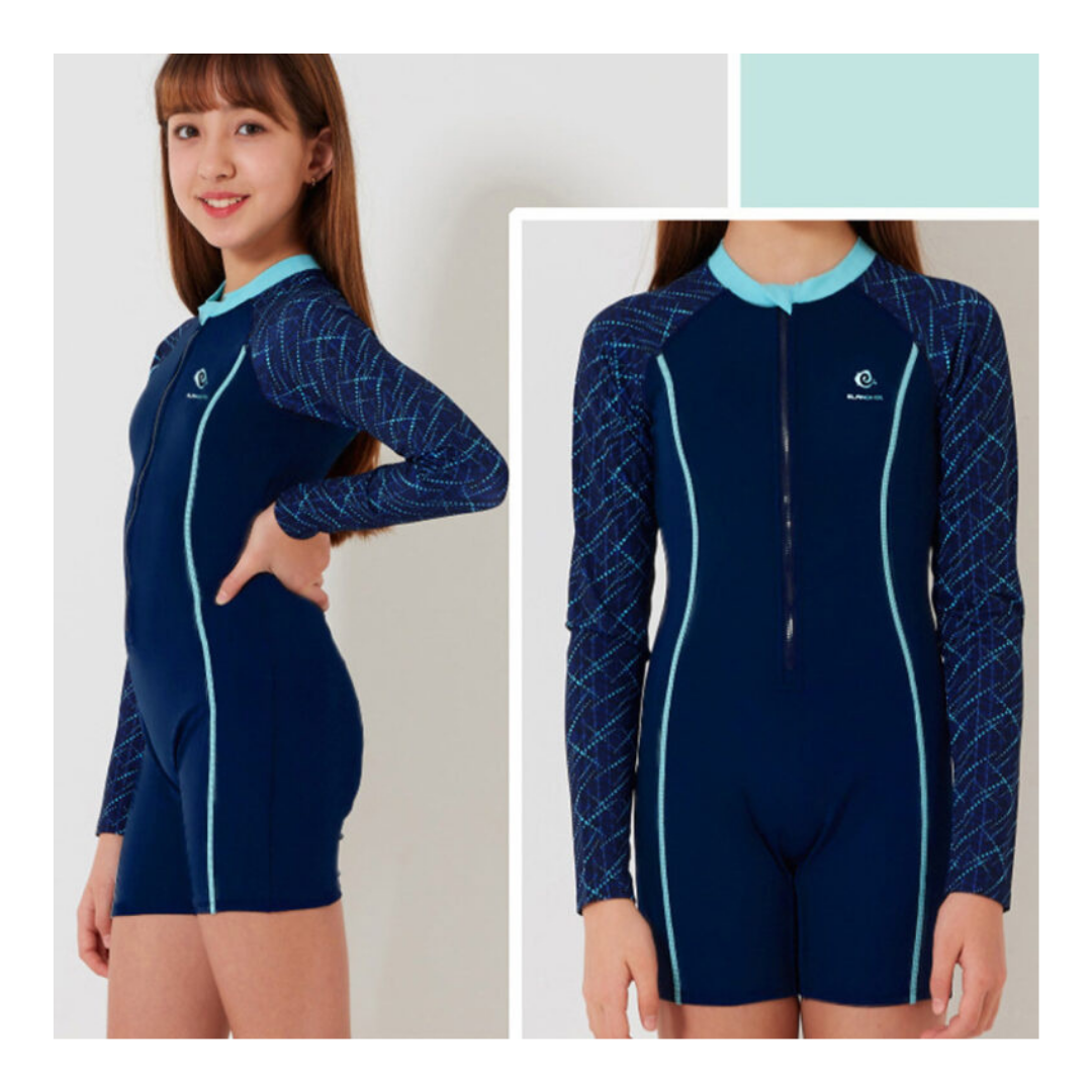TRAJE DE BAÑO NIÑA JUMP KIDS ENTERITO SPORT MANGA LARGA SURTIDO - 4