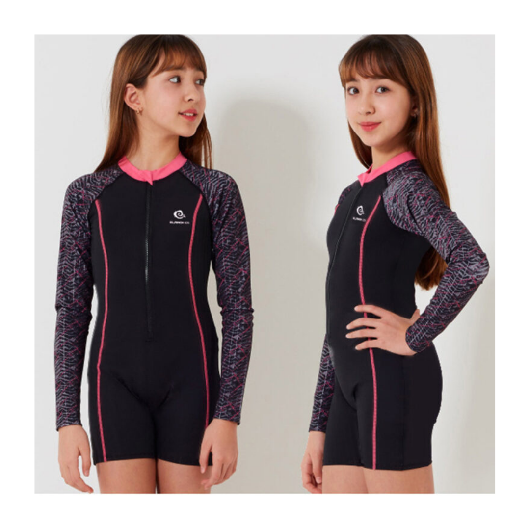 TRAJE DE BAÑO NIÑA JUMP KIDS ENTERITO SPORT MANGA LARGA SURTIDO - 5