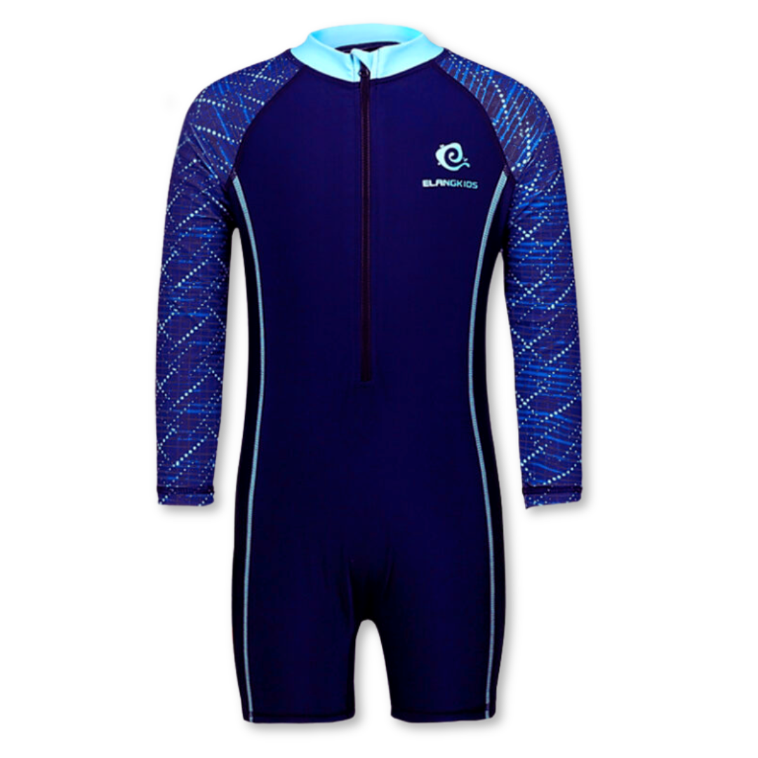 TRAJE DE BAÑO NIÑO JUMP KIDS ENTERITO SPORT MANGA LARGA - 1