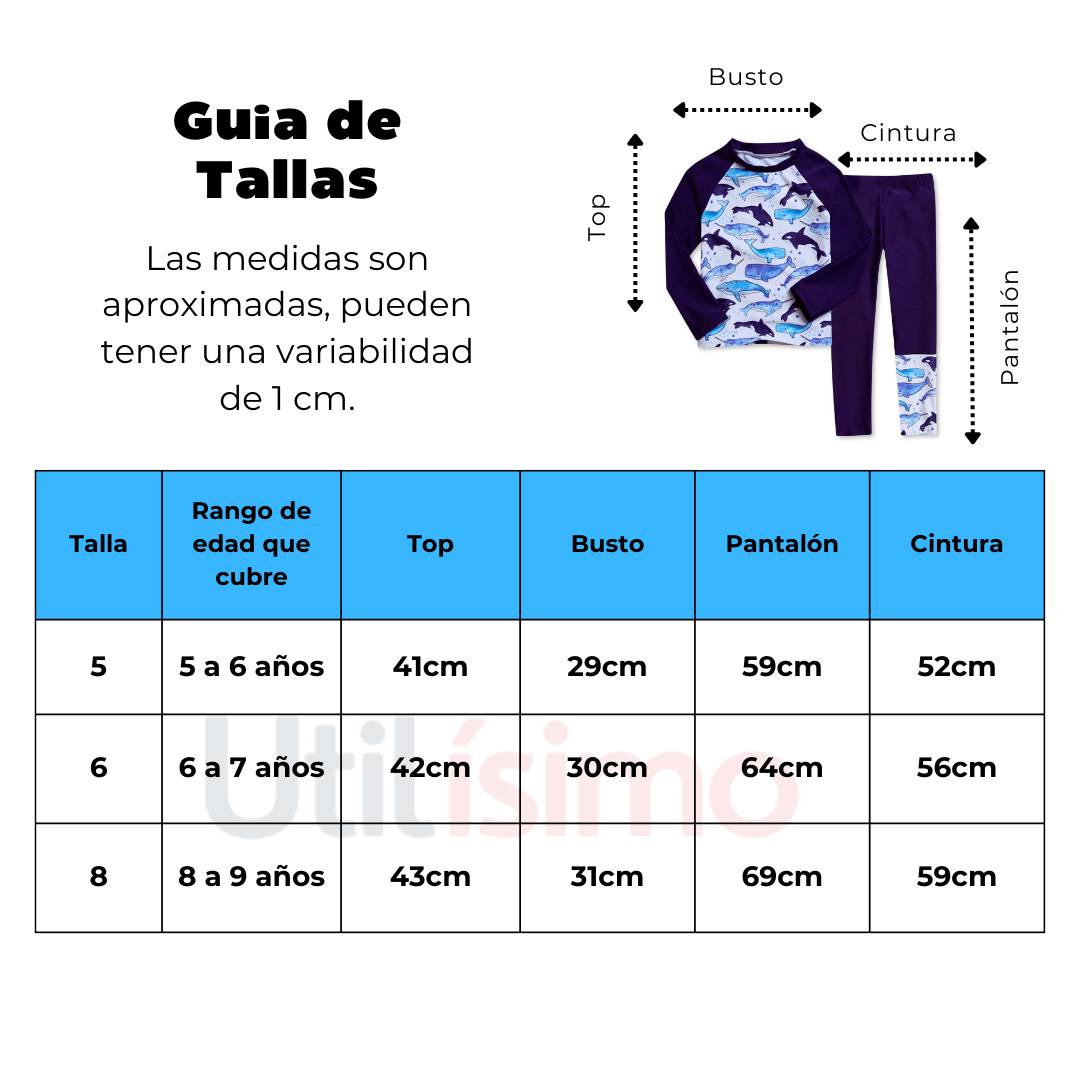 TRAJE DE BAÑO NIÑO JUMP KIDS AZUL MANGA LARGA BALLENA 5 A 9 AÑOS - 3