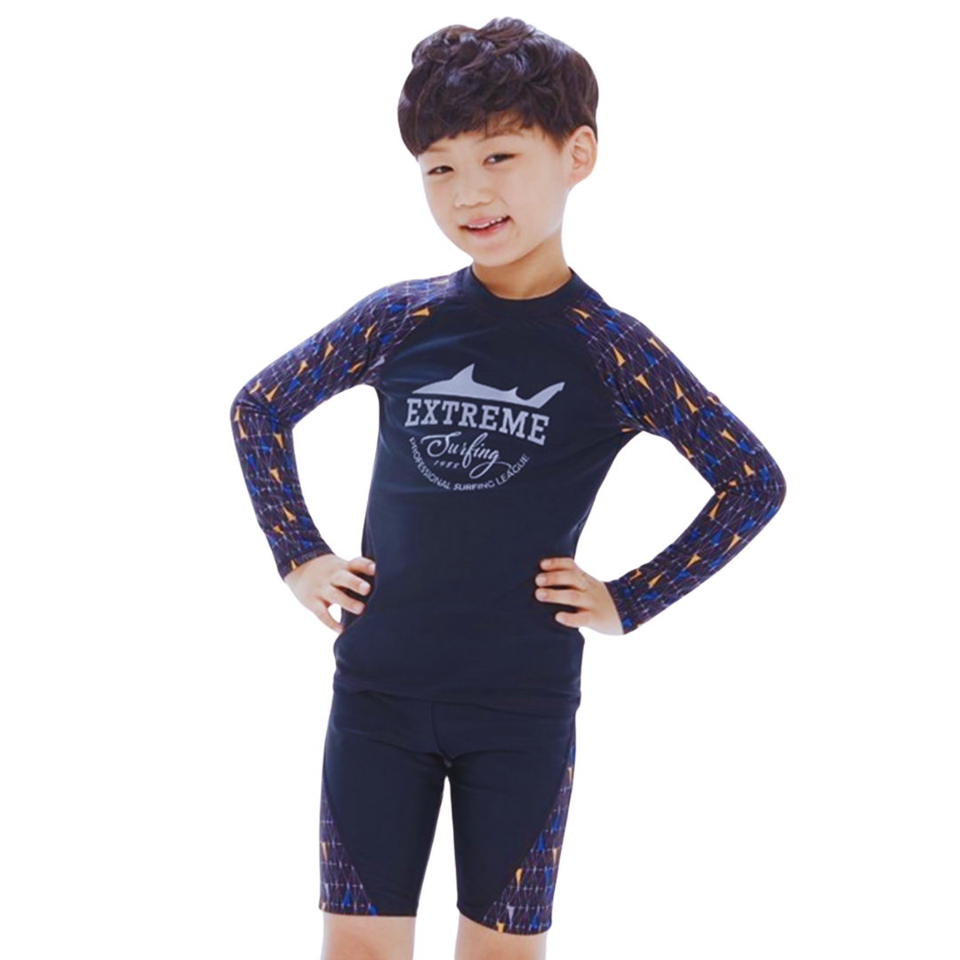 TRAJE DE BAÑO NIÑO JUMP KIDS 3 PIEZAS MANGA LARGA 8 A 12 AÑOS - 2