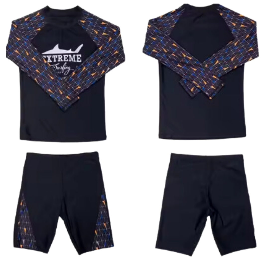 TRAJE DE BAÑO NIÑO JUMP KIDS 3 PIEZAS MANGA LARGA 8 A 12 AÑOS - 5