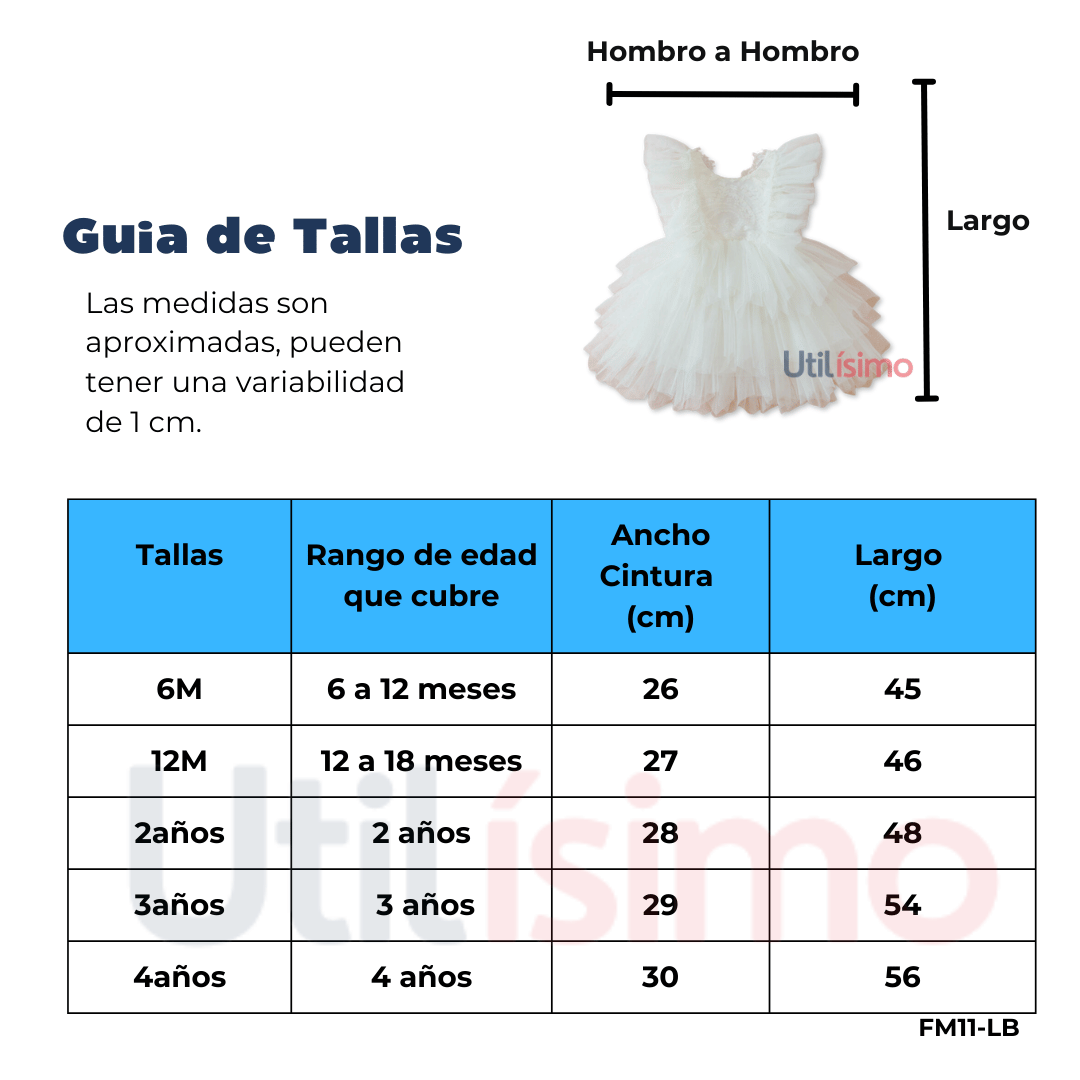 VESTIDO DE FIESTA DE ENCAJE Y TUL NIÑAS 6 MESES A 4 AÑOS BABY GIRLS - 3