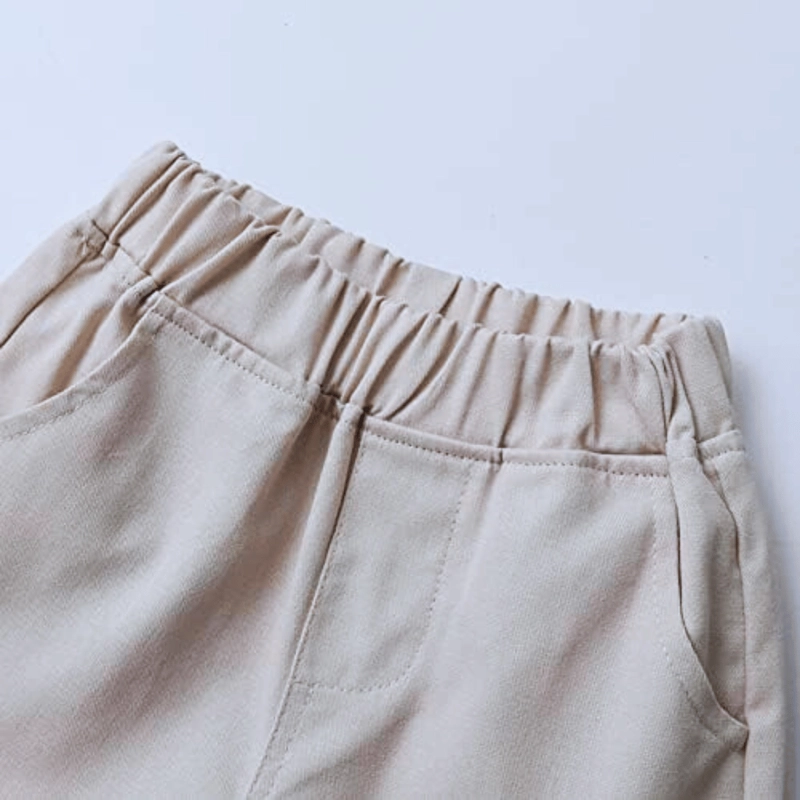 CONJUNTO DE VESTIR HAWAIANO MANGA CORTA NIÑO 1 A 5 AÑOS BEIGE HAWAIANO - 6