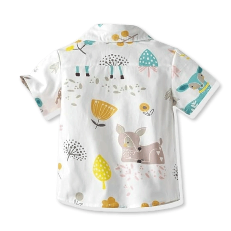 CONJUNTO DE VESTIR CON PANTALÓN Y TIRANTES BEBÉ NIÑO 9 MESES A 6 AÑOS ANIMAL CARTOON - 4