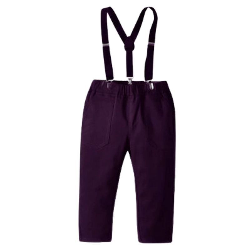 CONJUNTO DE VESTIR CON PANTALÓN Y TIRANTES BEBÉ NIÑO 6 MESES A 3 AÑOS - 4