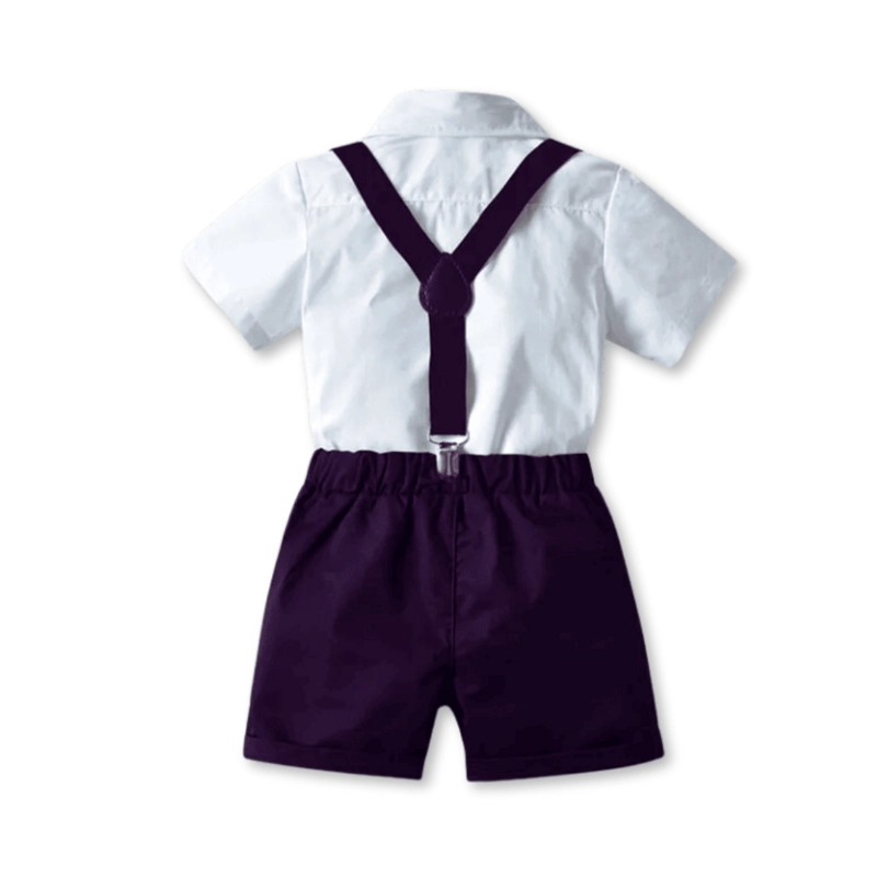 CONJUNTO DE VESTIR CON CORBATÍN Y PANTALÓN CORTO DE 9 MESES A 6 AÑOS - 2
