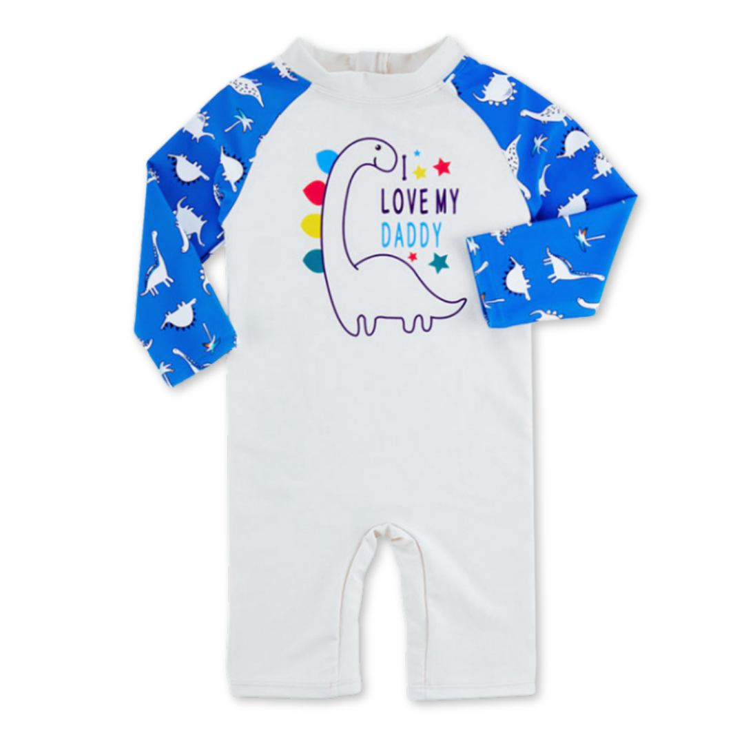 TRAJE DE BAÑO ENTERITO MANGA LARGA NIÑO JUMP KIDS SURTIDO - 1