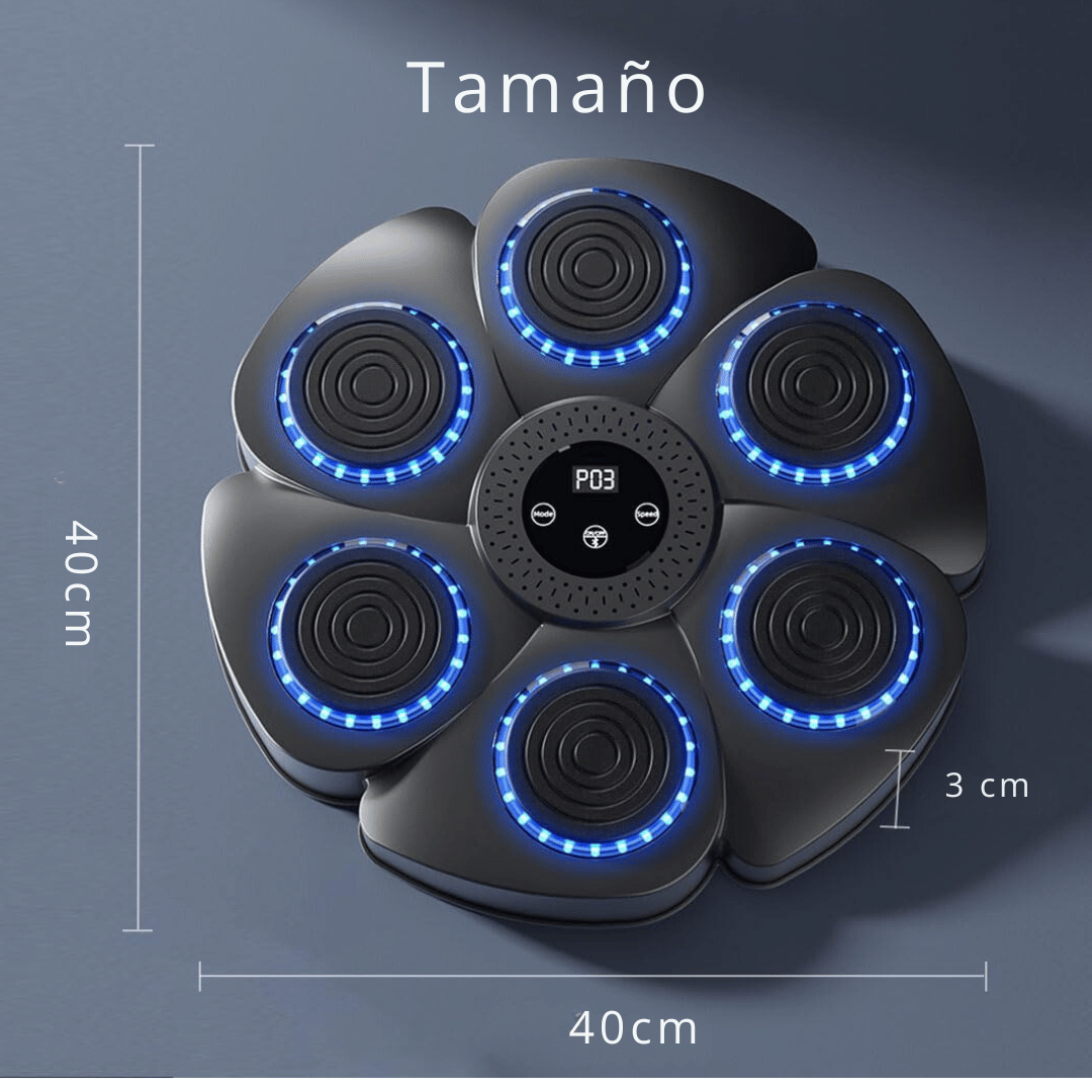 MÁQUINA DE BOXEO MUSICAL BLUETOOTH CON GUANTES - 3