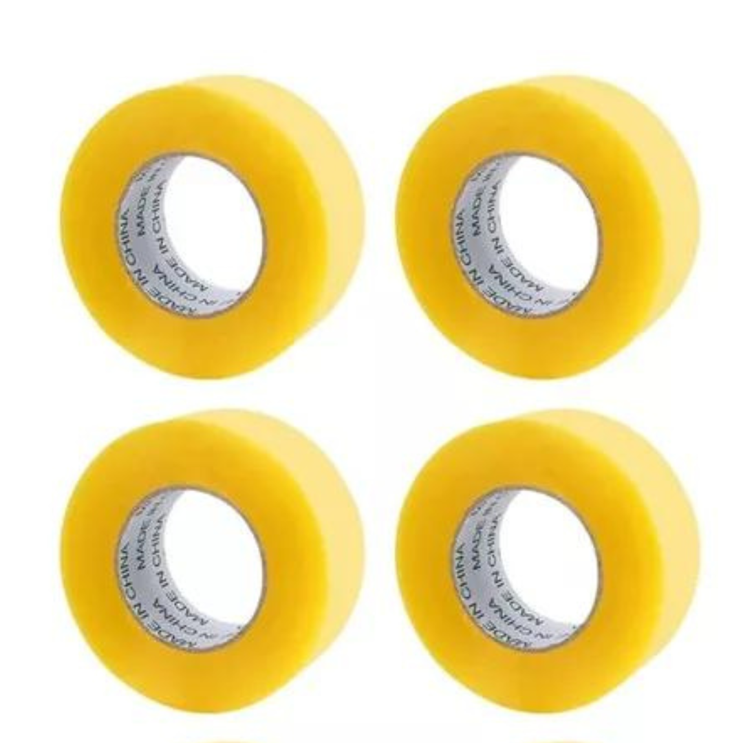 PACK 4 CINTAS EMBALAJE TRANSPARENTE HUINCHA 4.5 CM X 350 MTS - 1