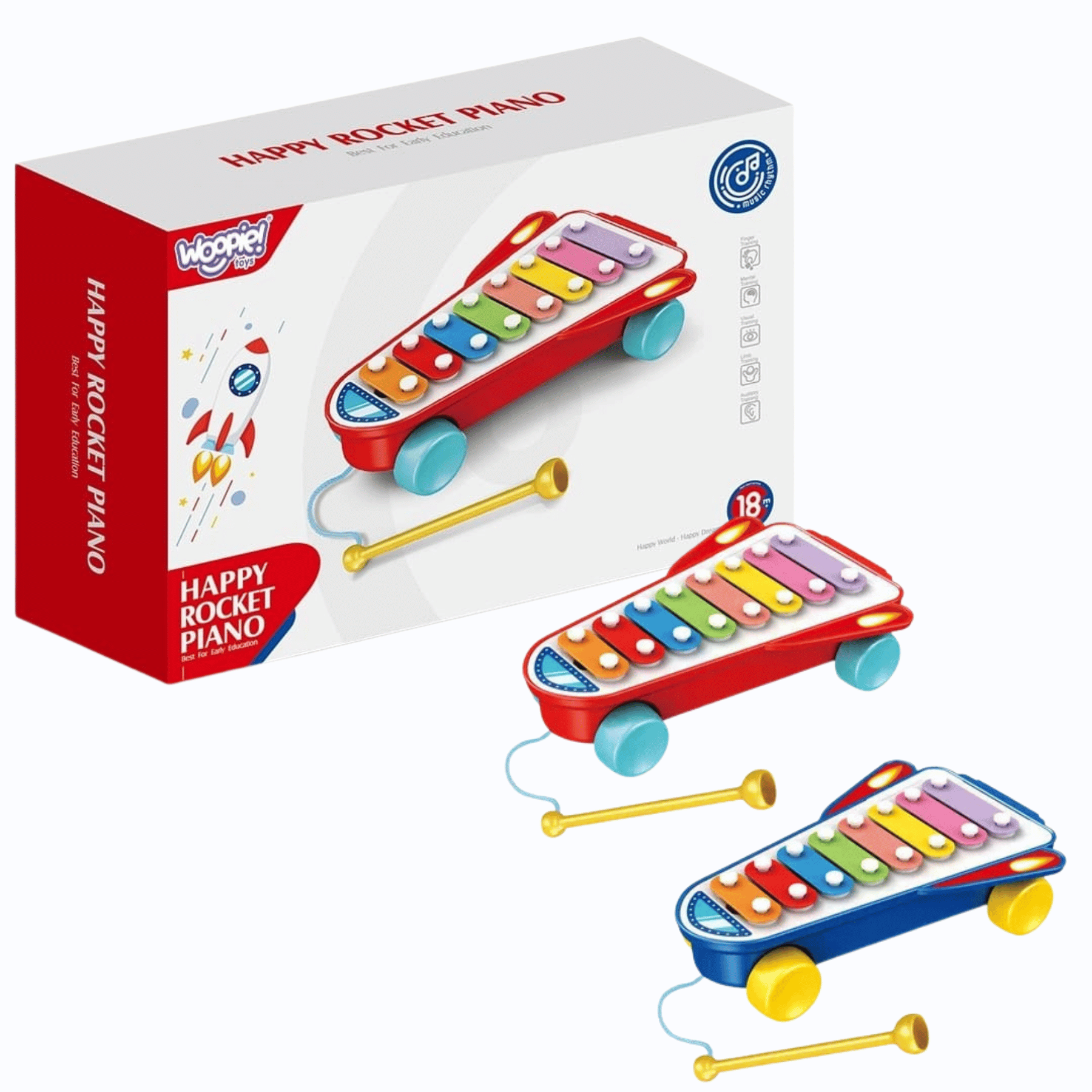 PIANO JUGUETE JUMP KIDS HAPPY ROCKET DIDÁCTICO TEDMIMAK - 1