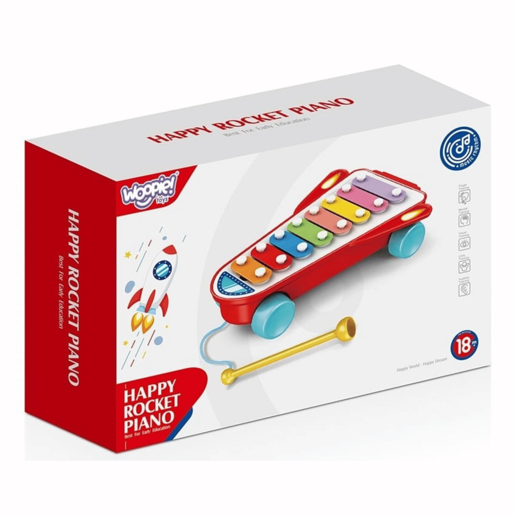 PIANO JUGUETE JUMP KIDS HAPPY ROCKET DIDÁCTICO TEDMIMAK - 5