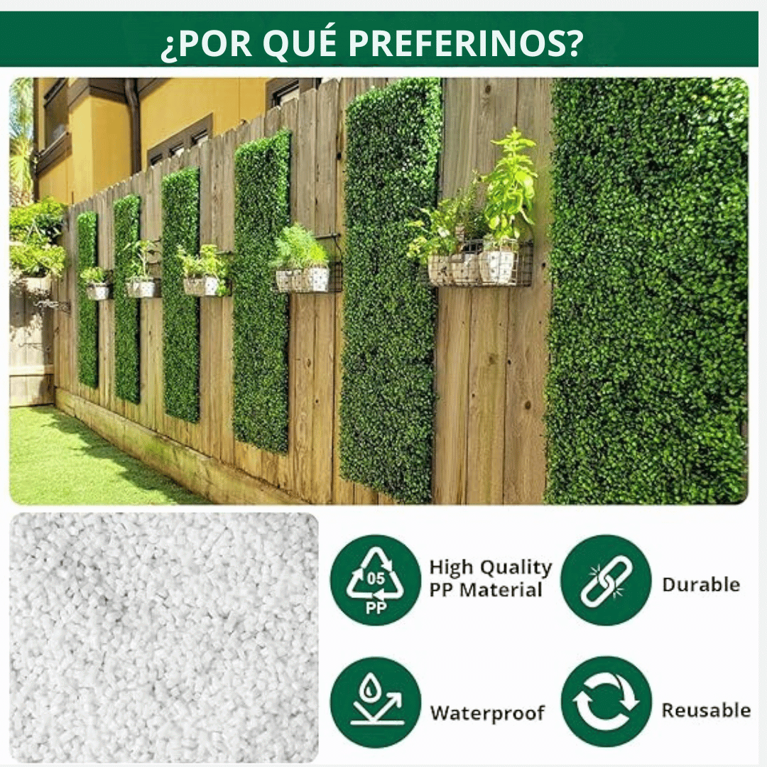 PACK 10 UNIDADES PALMETA UTILÍSIMO ESTILO TRÉBOL SINTÉTICO 60X40 CM PASTO - 4