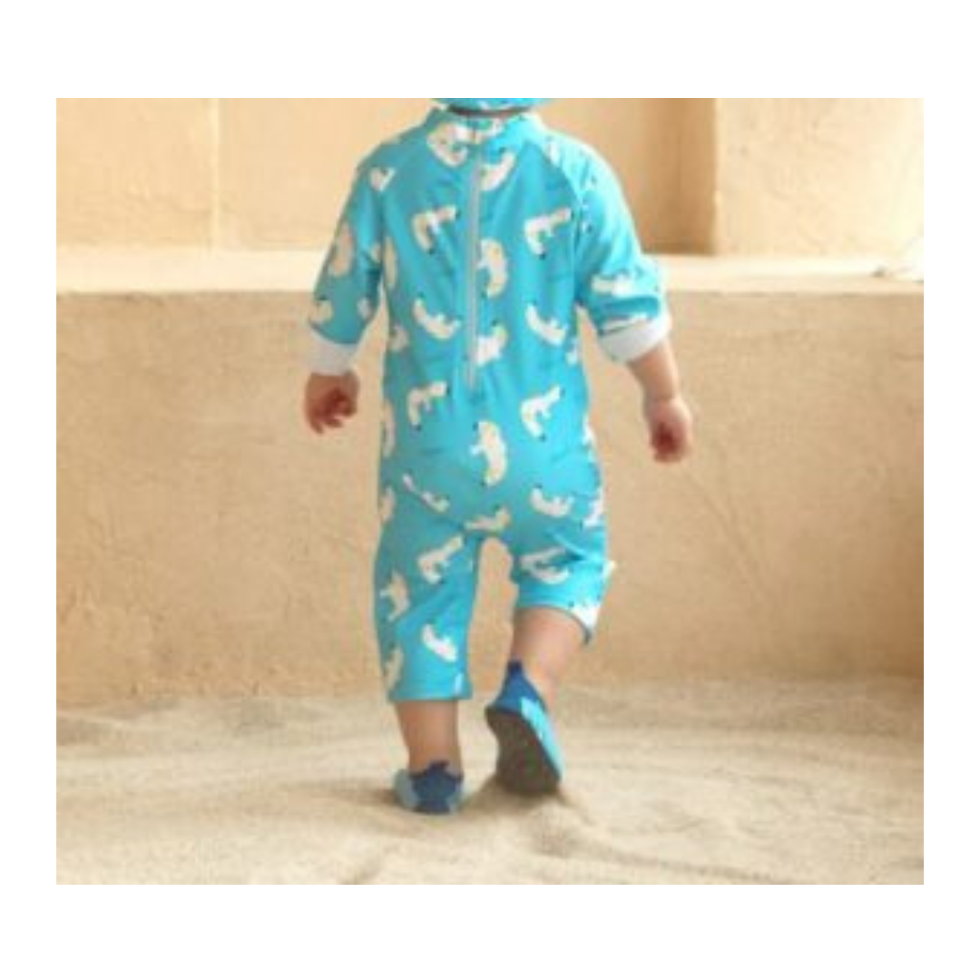 TRAJE DE BAÑO ENTERITO MANGA LARGA NIÑO JUMP KIDS GAVIOTA - 2