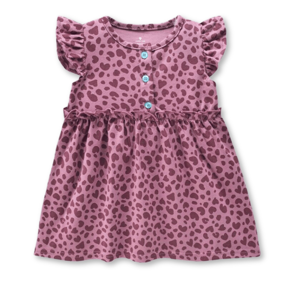 VESTIDO SIN MANGAS ESTAMPADO BEBÉ NIÑA 9 A 36 MESES CHEETAH PRINT - 1