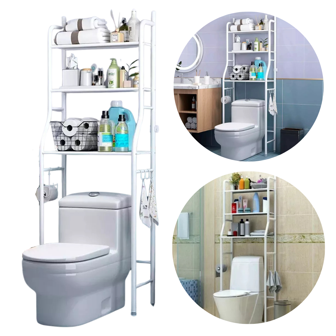 ORGANIZADOR LINE NL-9107 ESTANTE BAÑO ARMABLE FÁCIL 3 NIVELES - 1