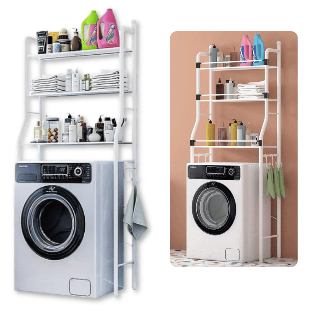 ORGANIZADOR LINE NL-9115 ESTANTE LAVADORA METALICO RACK 3 NIVELES - 1