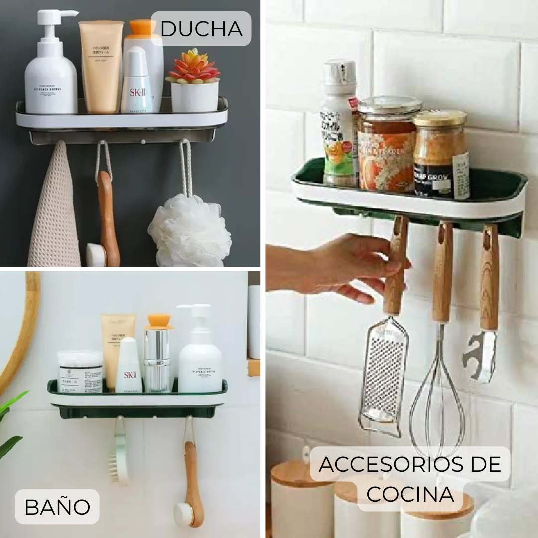 ESTANTE LINE NL-0001 ORGANIZADOR PARED COCINA BAÑO - 4