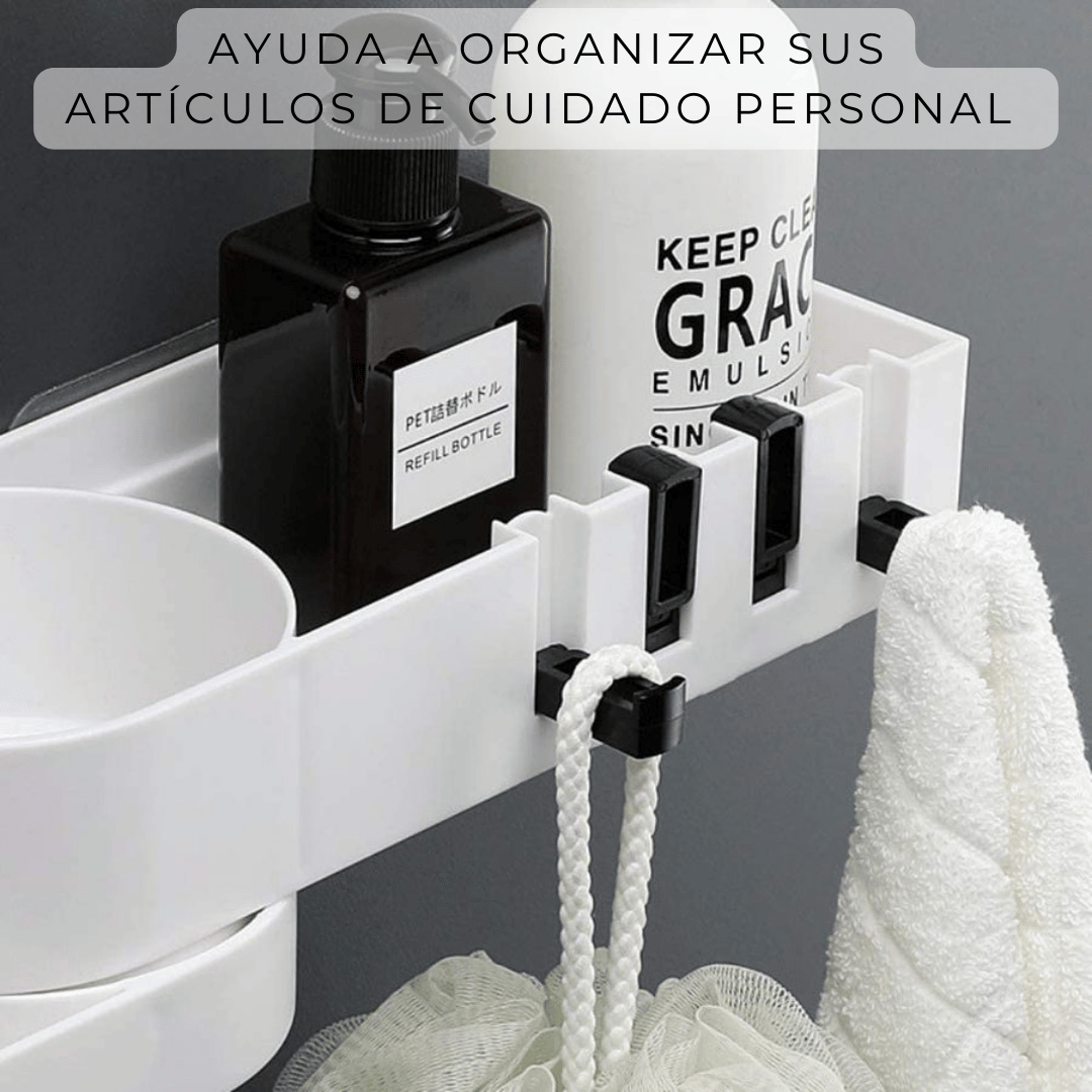 ORGANIZADOR ESQUINERO AJUSTABLE MULTIUSO PARA BAÑO Y COCINA - 10