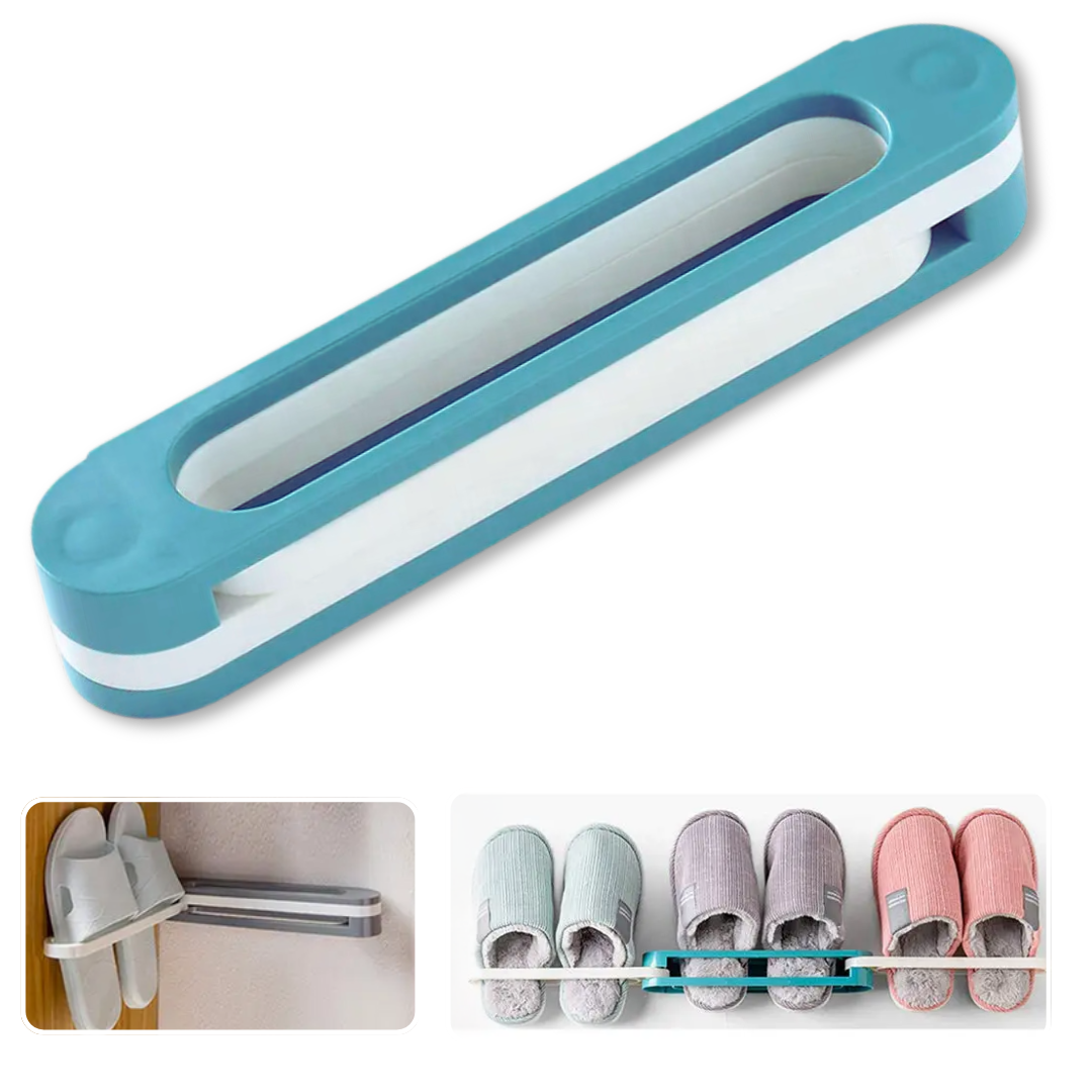 ORGANIZADOR DE PARED PLEGABLE ZAPATOS O TOALLERO 3 EN 1 - 1