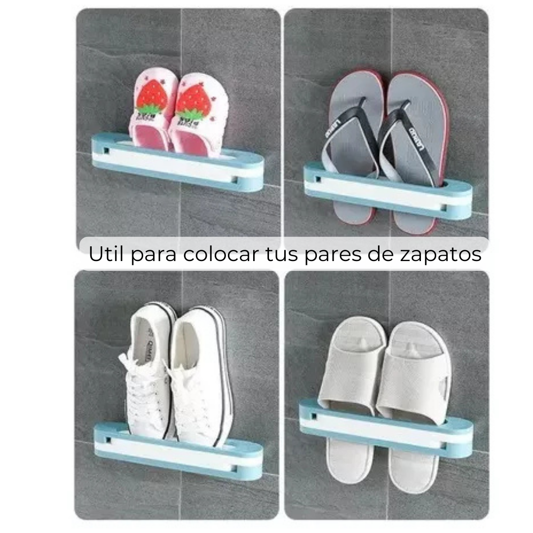 ORGANIZADOR DE PARED PLEGABLE ZAPATOS O TOALLERO 3 EN 1 - 4
