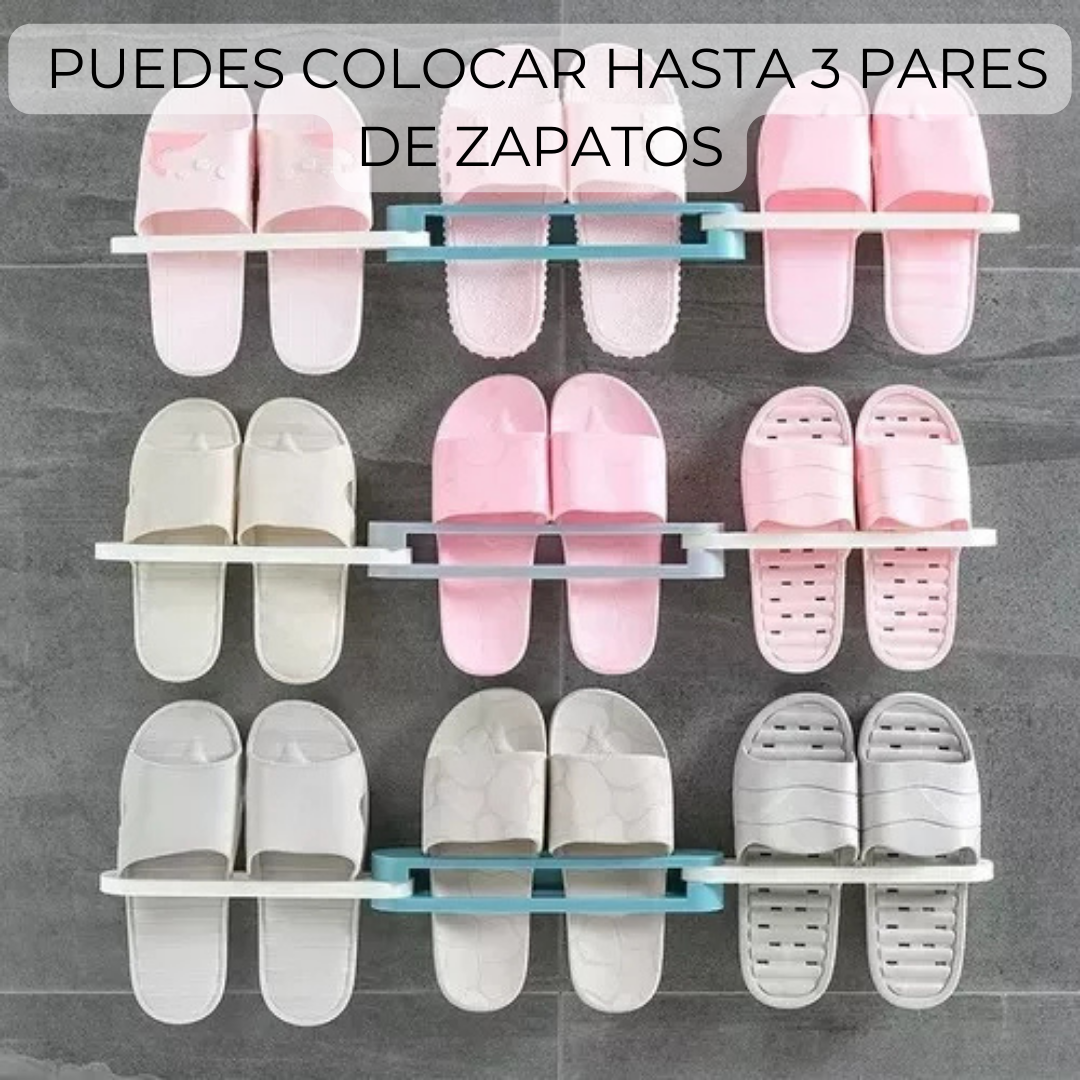 ORGANIZADOR DE PARED PLEGABLE ZAPATOS O TOALLERO 3 EN 1 - 8