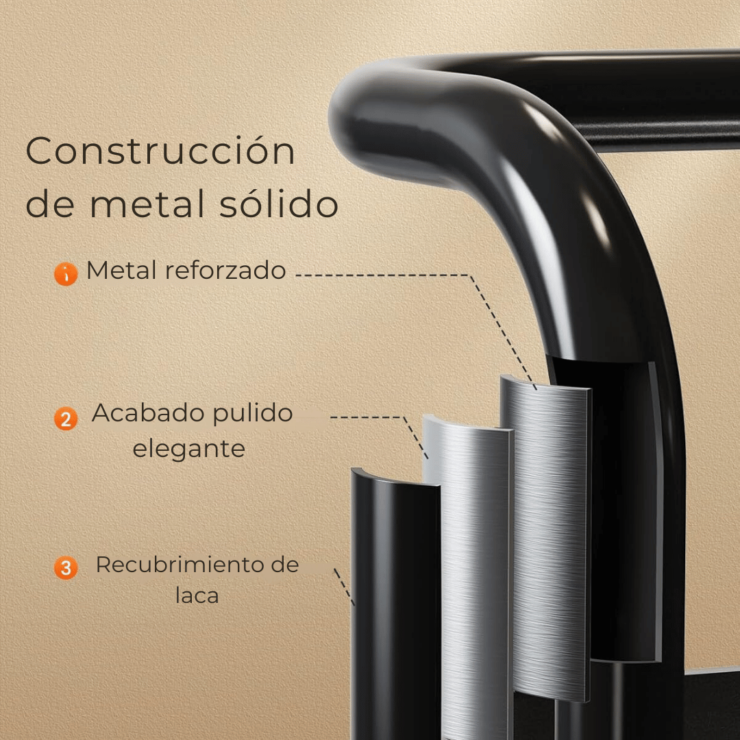 CARRITO ALMACENAMIENTO LINE NL-9109 ORGANIZADOR 3 NIVELES CON RUEDAS NEGRO - 9