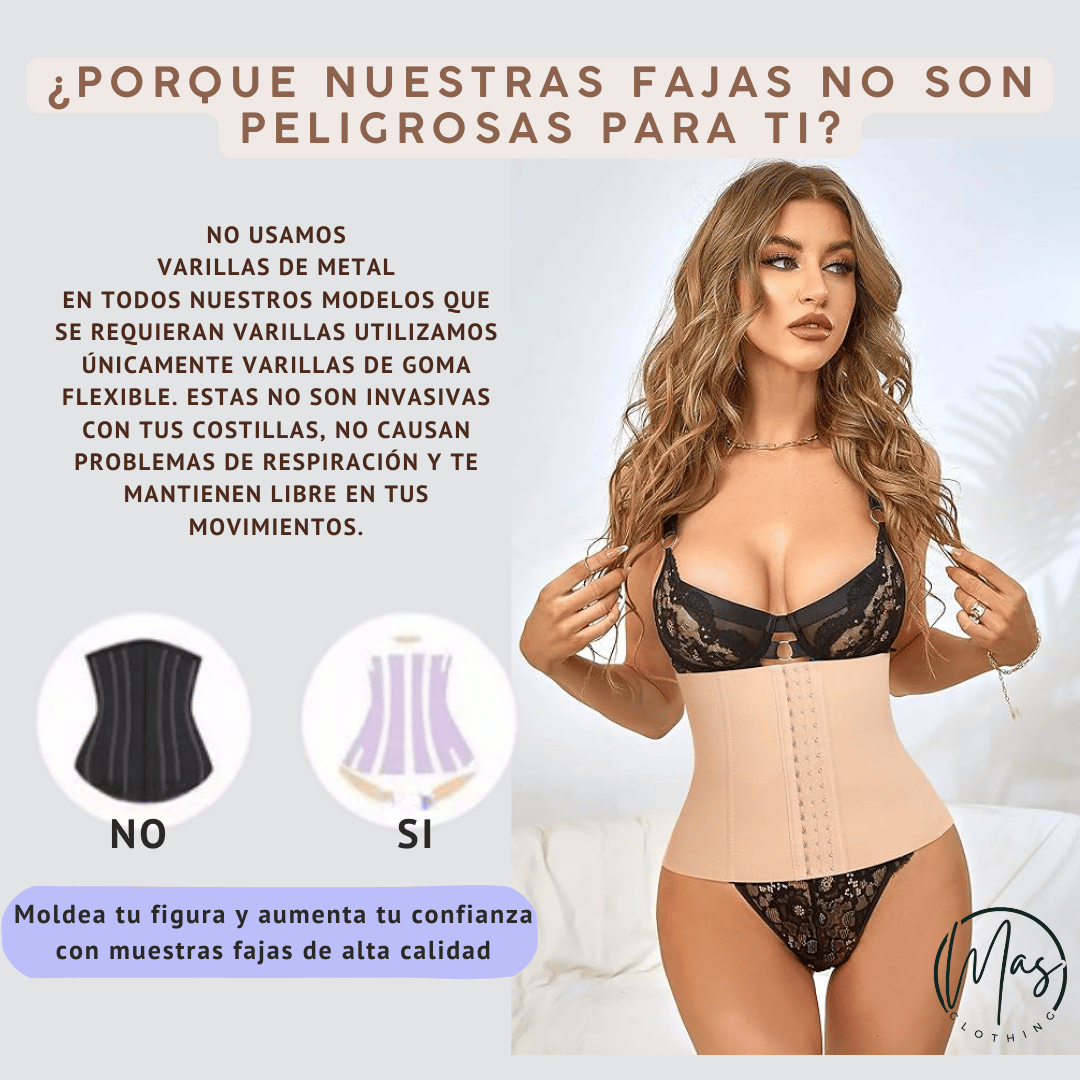 FAJA CRUZADA RAYADA REDUCTORA MOLDEADORA 22,5 CM ALTA COMPRESIÓN - 11