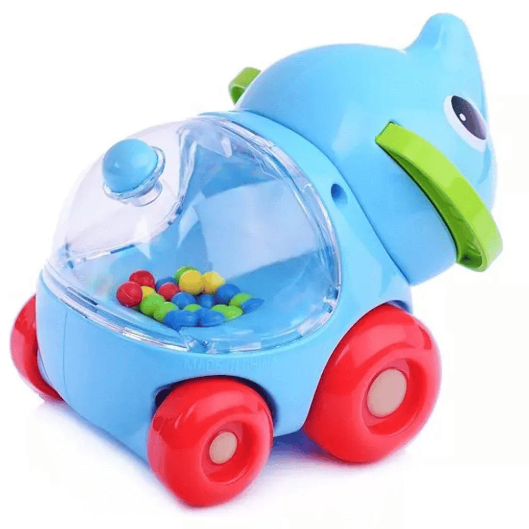 SONAJERO TEDMIMAK AUTOS JUGUETE ANIMALES INFANTILES NIÑOS DISEÑO ELEFANTE AMISTOSO - 1