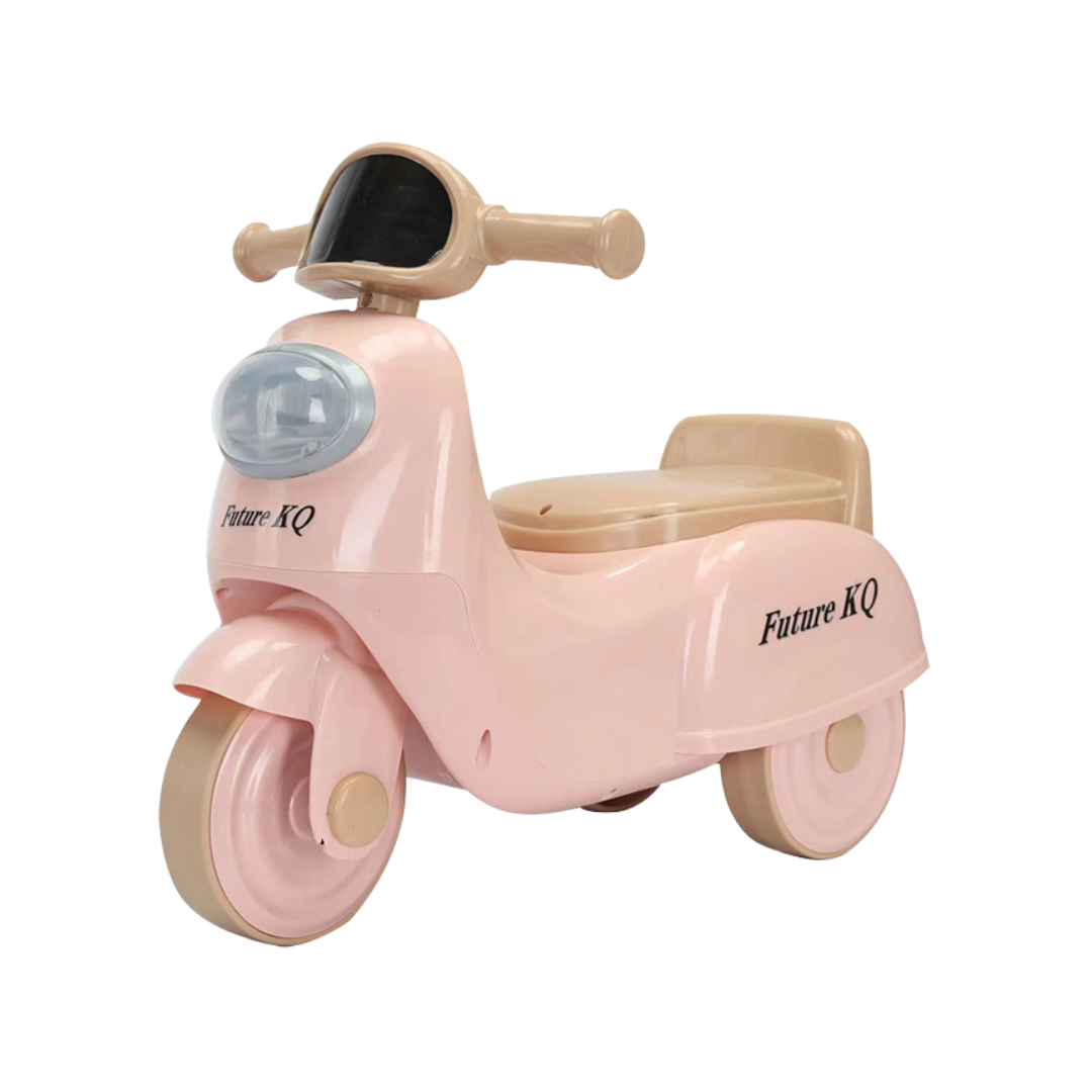 SCOOTER MOTO INFANTIL CON LUZ Y SONIDO NIÑO NIÑA ROSA DE 1 A 5 AÑOS - 1