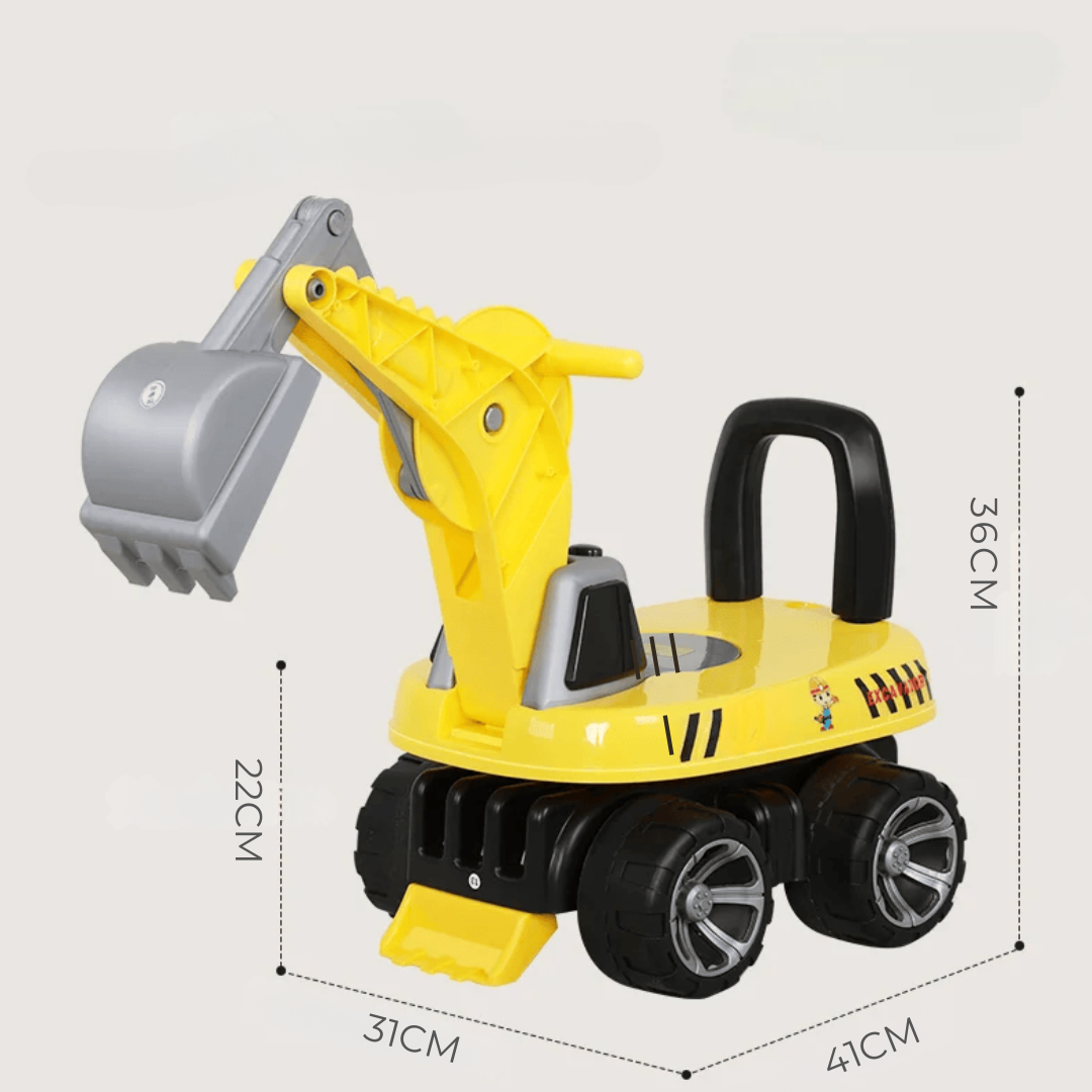 CORREPASILLO INFANTIL UTILÍSIMO AMARILLO ESTILO CAMIÓN EXCAVADORA NIÑO - 3